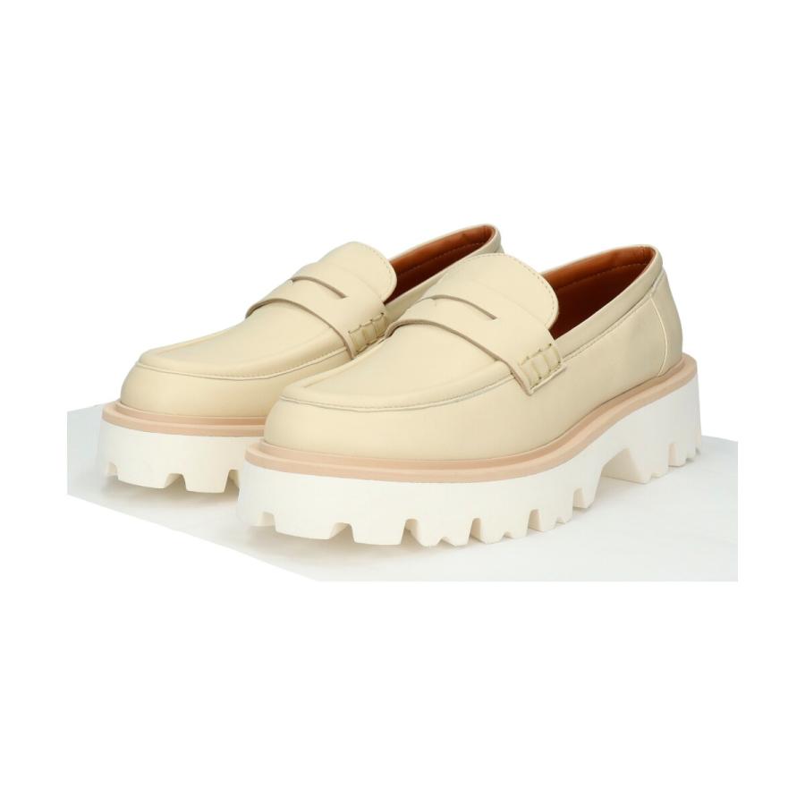 Fabio Rusconi◆4.5cmヒール◆ラウンドトウ厚底ローファー