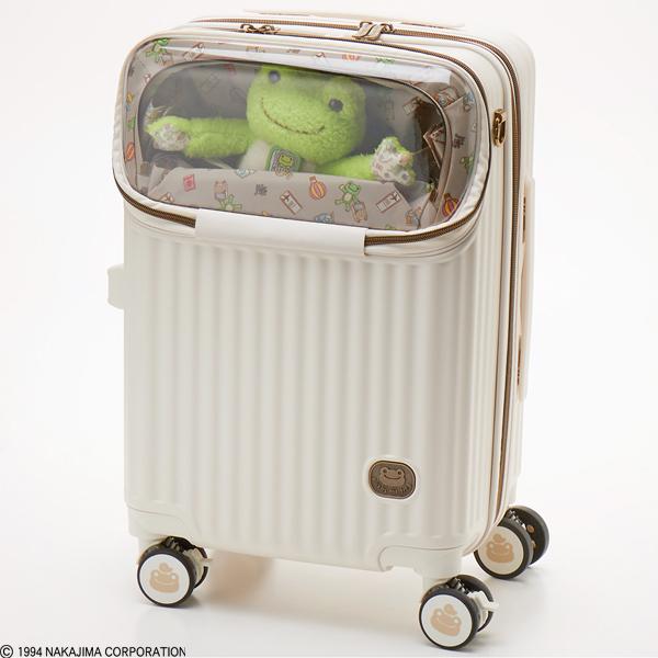 【siffler/ハピタス】カプセルキャリー かえるのピクルス ぬい活 スーツケース Sサイズ 拡張_1