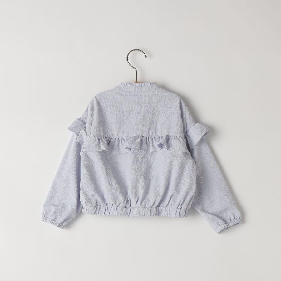 SHIPS KIDS:80〜90cm / 〈UVカット〉ドライタッチ フリル ライト ブルゾンの画像