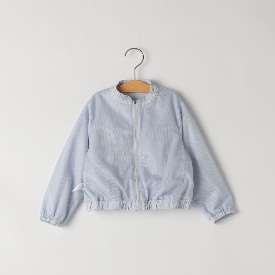 SHIPS KIDS:80〜90cm / 〈UVカット〉ドライタッチ フリル ライト ブルゾンの画像