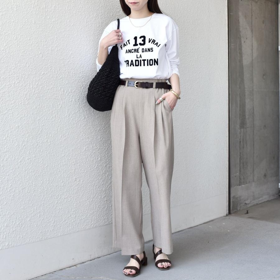 美品◎yori 23SS ギンガムスカラップカラー Tシャツ 洗える F 白 紺 SHIPS Colors（シップスカラーズ） SHIPS Colors:〈洗濯機可能〉26SS