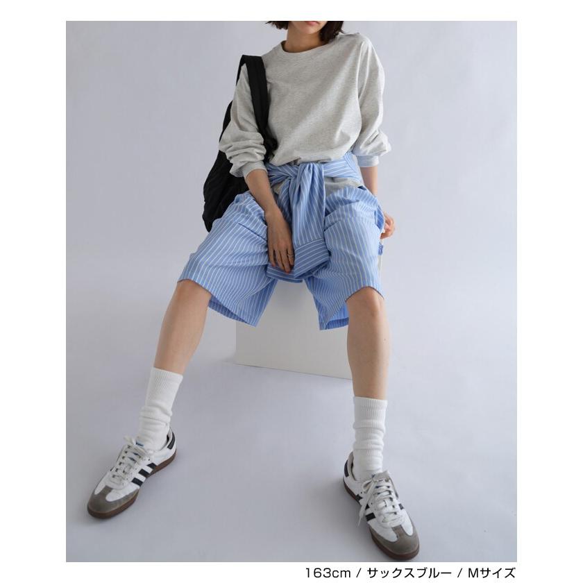 レーヨン ストライプ イージー ショート パンツ ANME アンメ : マルイ