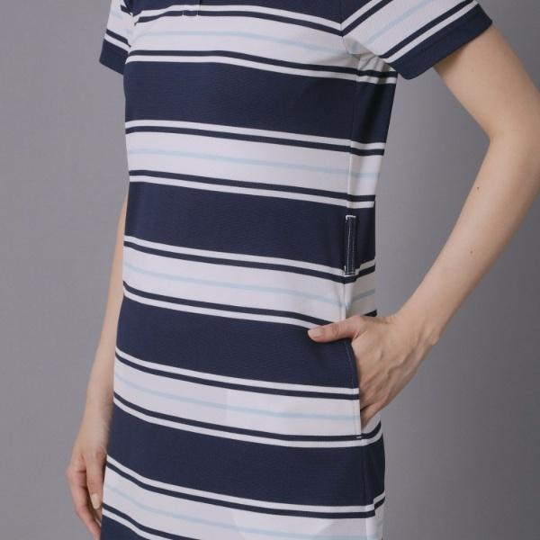 adabat（アダバット） 【ADABAT NAVY】UVカット ランダムボーダーポロ