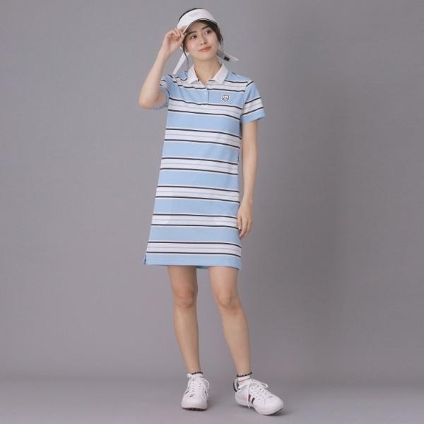 adabat（アダバット） 【ADABAT NAVY】UVカット ランダムボーダーポロ