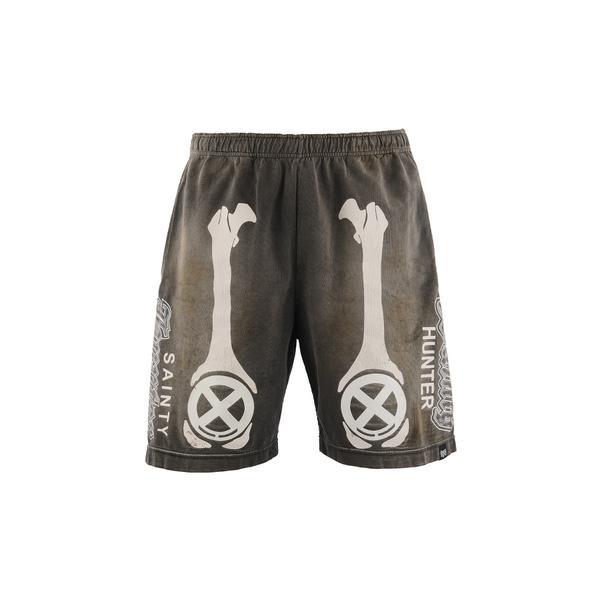 SAINT MICHAEL／セントマイケル／BH_CUT SEW SHORTS／BONE／CHARCの画像