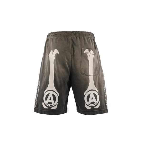 SAINT MICHAEL／セントマイケル／BH_CUT SEW SHORTS／BONE／CHARCの画像