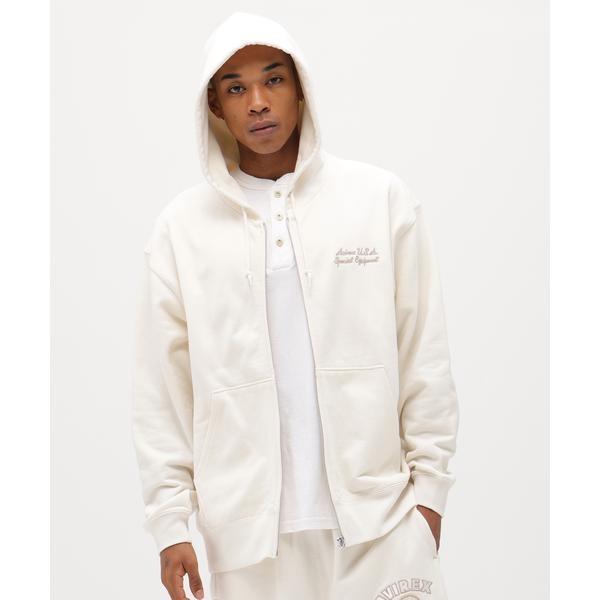 タグ付き新品　MAX&Co. パーカー　スカーフ付きスウェット AVIREX（アヴィレックス） 《直営店限定》VARSITY FLAG ZIP PARKA