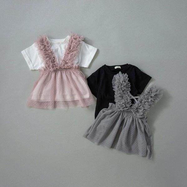 branshes（ブランシェス） 【WEB限定】チュールチュニックトップス