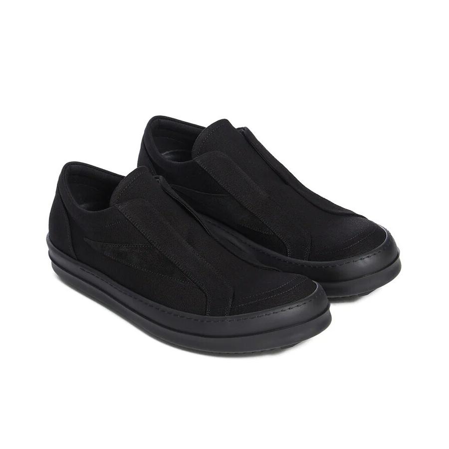 LACELESS VINTAGE SNEAKS / オールブラック [DU01F4811 DOLVSの画像