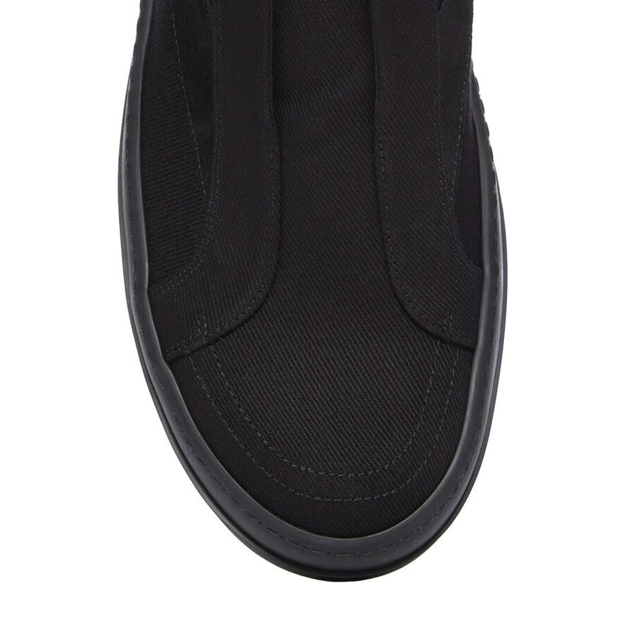 LACELESS VINTAGE SNEAKS / オールブラック [DU01F4811 DOLVSの画像