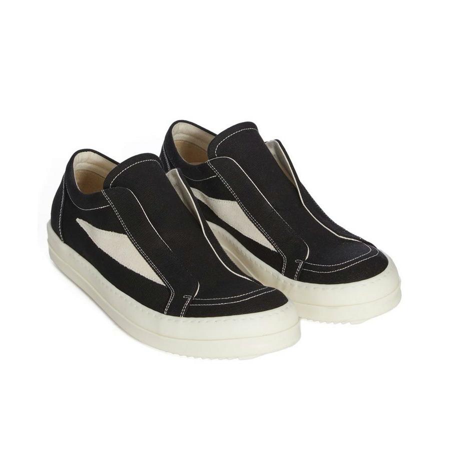 LACELESS VINTAGE SNEAKS / ブラック×ミルク [DU01F4811 DOLVの画像