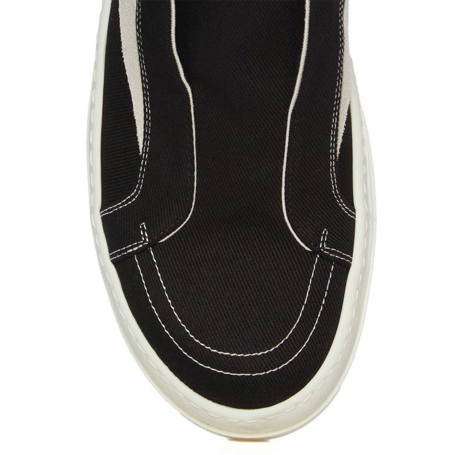 LACELESS VINTAGE SNEAKS / ブラック×ミルク [DU01F4811 DOLVの画像