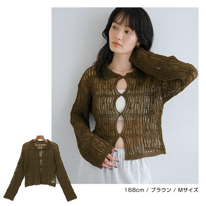 kayMe アイボリー カーディガン 長袖S〜Mサイズ cammie カーディガン オーバーサイズスウェットカーディガン