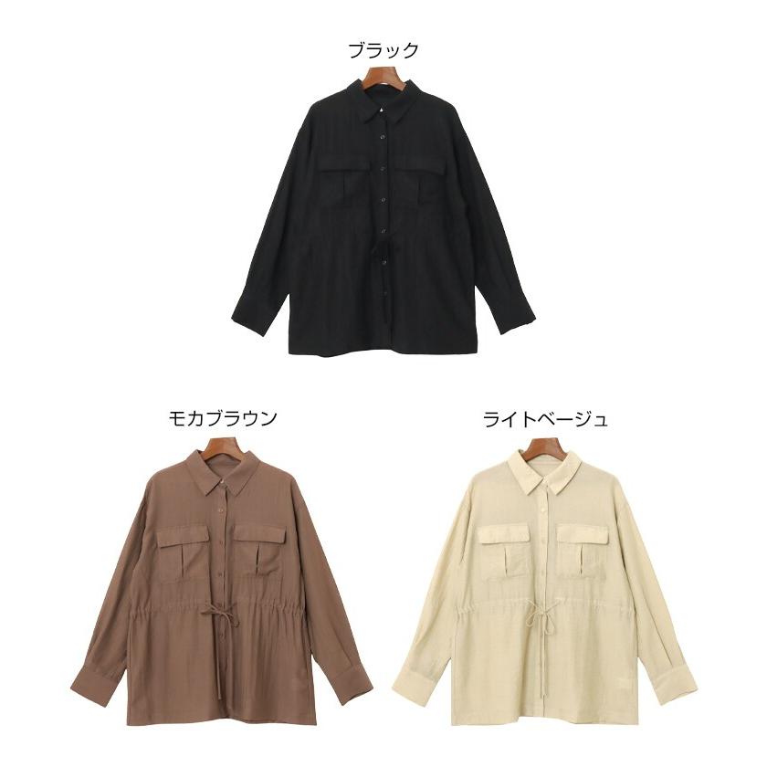 andme（アンドミー） リネンブレンド シアー サファリシャツ : マルイ 