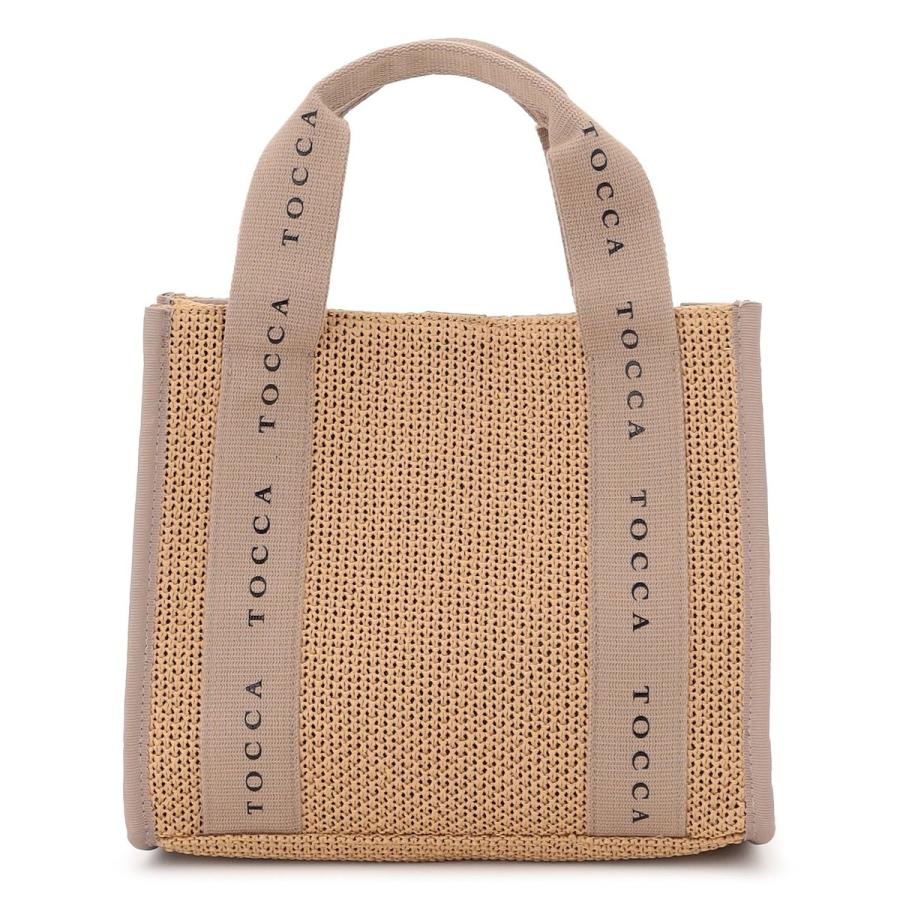 【美品】トッカ TOCCA かごバッグ ハンドバッグ トートバッグ ベージュ TOCCA（トッカ） 【WEB＆一部店舗限定】DANCING TOCCA SQUARE SUMMER