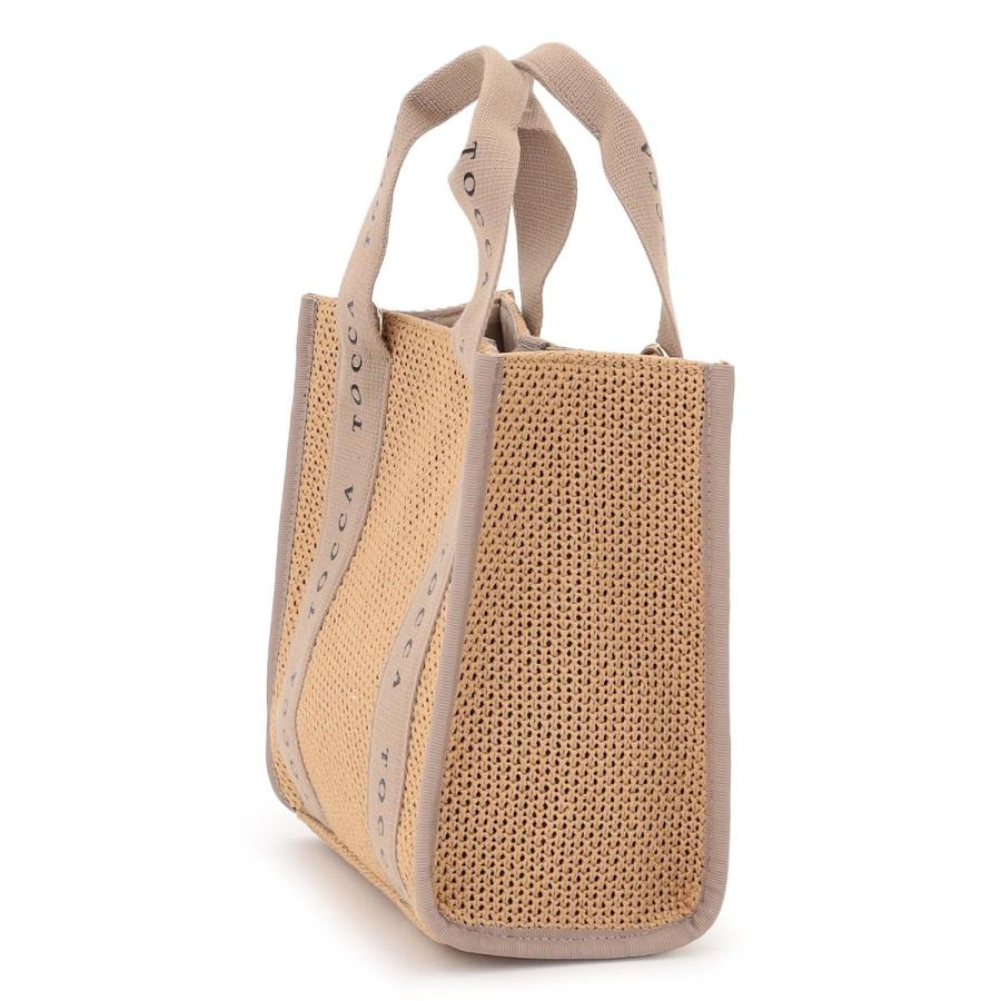 【美品】トッカ TOCCA かごバッグ ハンドバッグ トートバッグ ベージュ TOCCA（トッカ） 【WEB＆一部店舗限定】DANCING TOCCA SQUARE SUMMER