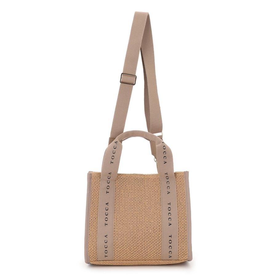 【美品】トッカ TOCCA かごバッグ ハンドバッグ トートバッグ ベージュ TOCCA（トッカ） 【WEB＆一部店舗限定】DANCING TOCCA SQUARE SUMMER
