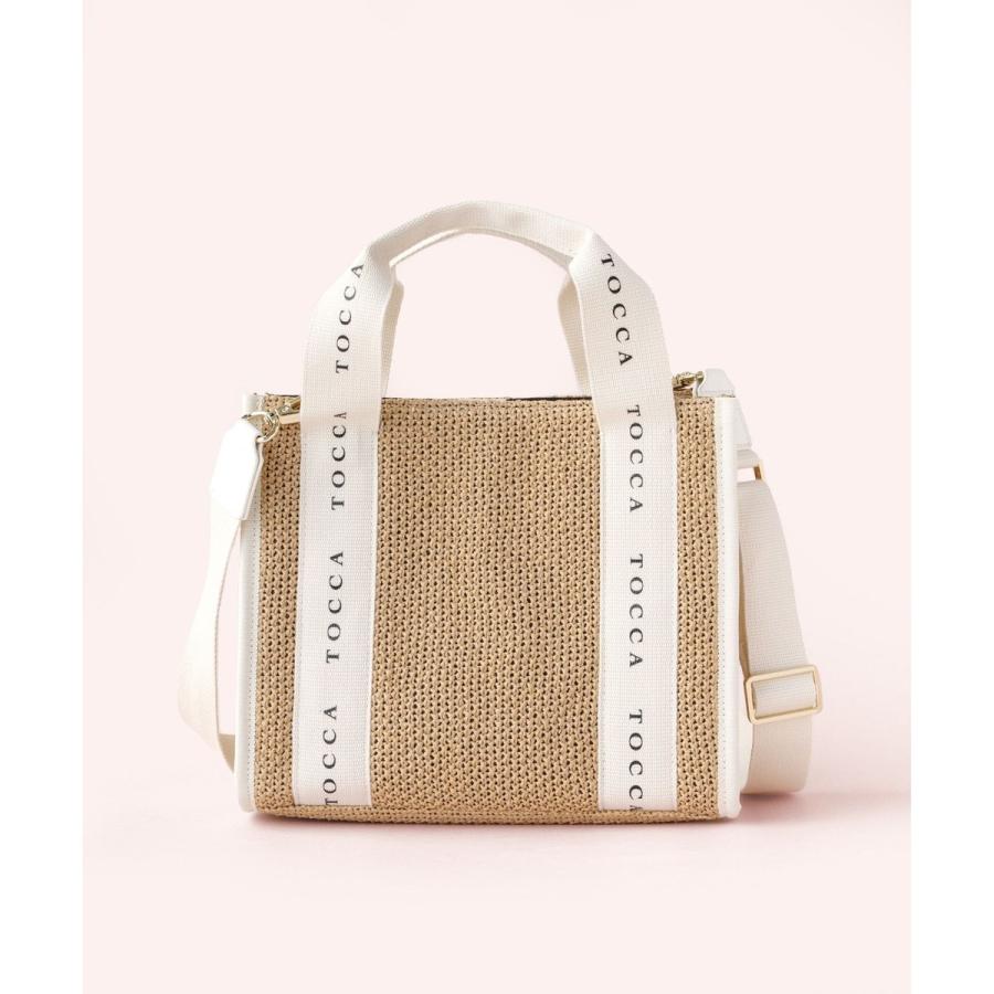 超美品✨　TOCCA トッカ　かごバッグ　トートバッグ　リボン　ポーチ　ベージュ TOCCA（トッカ） 【WEB＆一部店舗限定】DANCING TOCCA SQUARE SUMMER