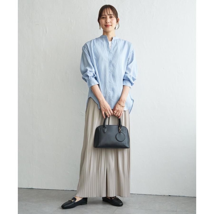 ikka（イッカ） 【雑誌InRed5月号掲載】冷感リネンバンドカラーシャツ