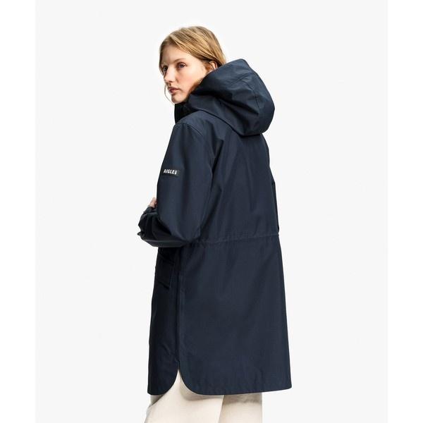 GORE-TEX ゴアテックス 防風 防水 透湿 ロングフーデッドフィッシュテールジャケットの画像