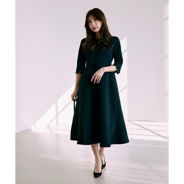 《M Maglie le cassetto×冨張愛》愛されクラシカル“Lace”ニットワンピースの画像