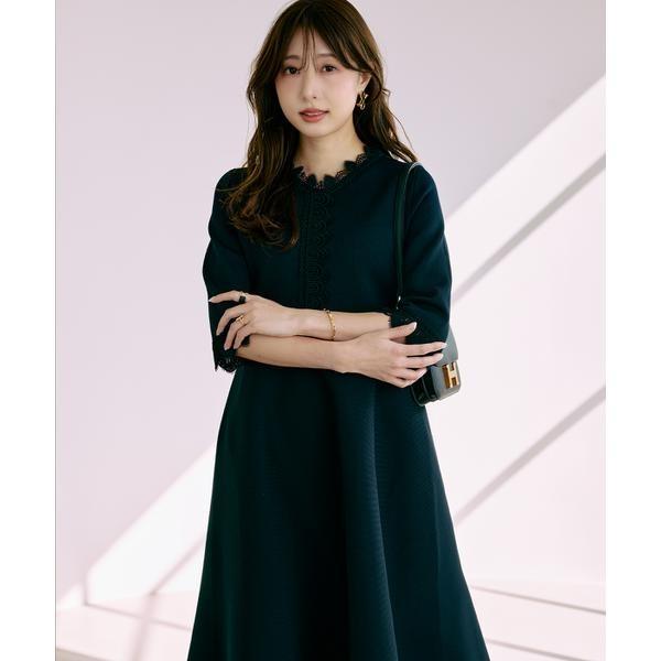 《M Maglie le cassetto×冨張愛》愛されクラシカル“Lace”ニットワンピースの画像