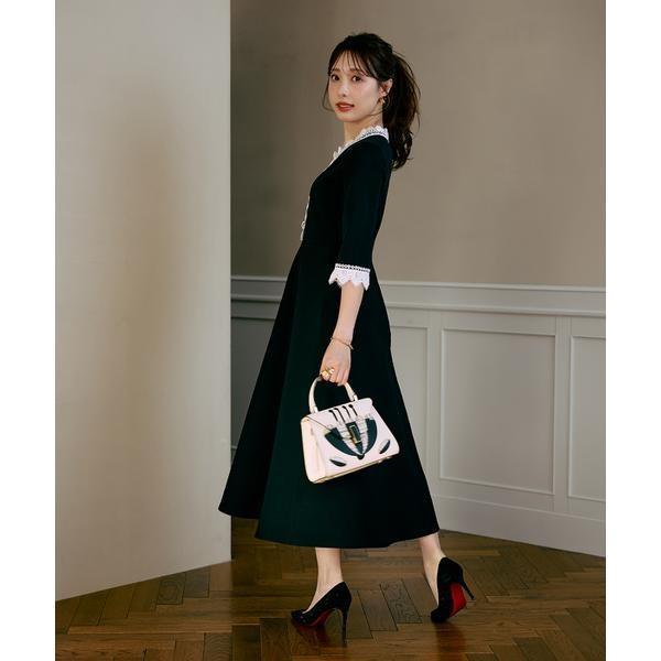 《M Maglie le cassetto×冨張愛》愛されクラシカル“Lace”ニットワンピースの画像