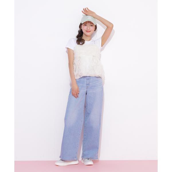 SOMETHING 別注レースアップワイドデニムパンツ : マルイ(丸井)Yahoo
