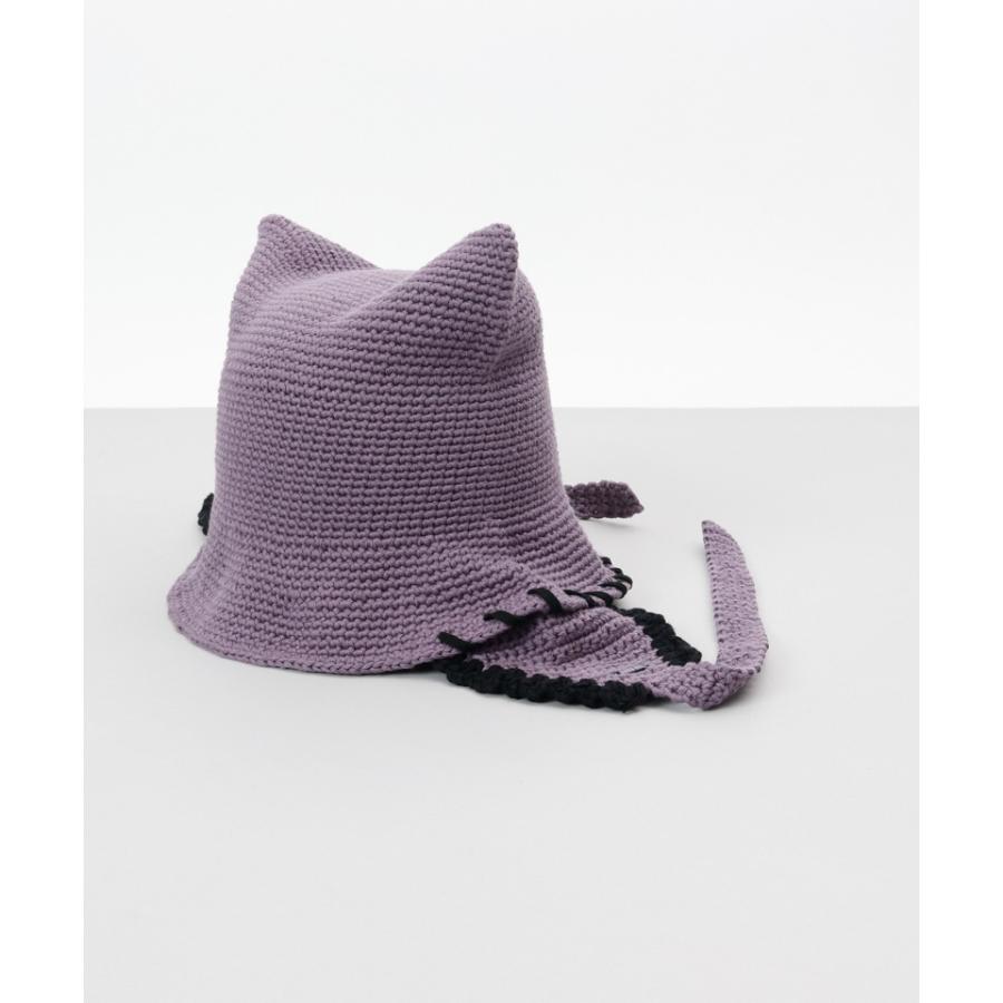 レアANNA SUI 猫耳ハット 帽子 2013 定価43,800円 アナスイ ANNA SUI（アナスイ） 【 ANNA SUI（アナ スイ）】ネコ耳ボンネット