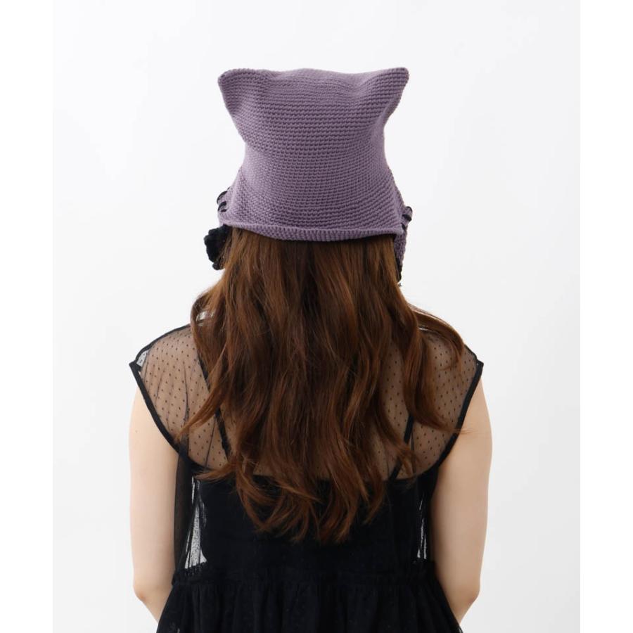 レアANNA SUI 猫耳ハット 帽子 2013 定価43,800円 アナスイ ANNA SUI（アナスイ） 【 ANNA SUI（アナ スイ）】ネコ耳ボンネット
