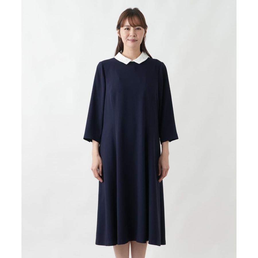 レースコンビ付け襟【Leilian WHITE LABEL】の画像