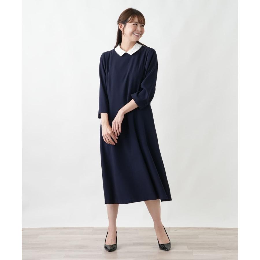 レースコンビ付け襟【Leilian WHITE LABEL】の画像
