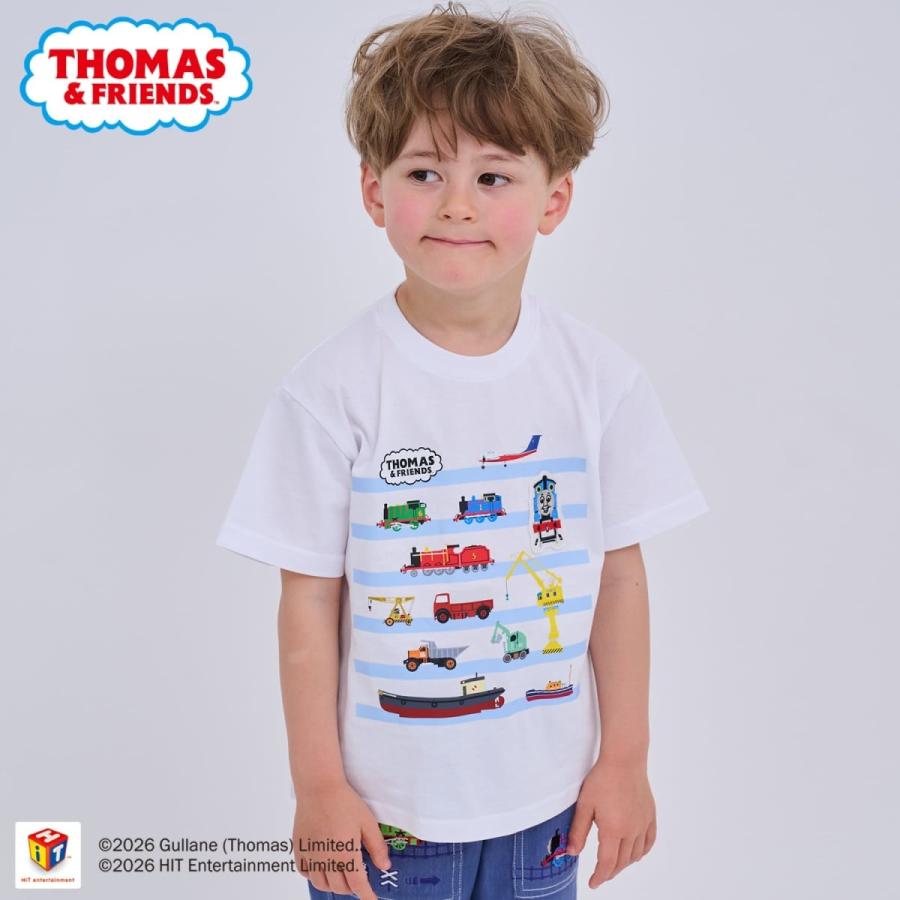 正規品　新品タグ付　トーマスベア　プリント　クロップド丈　白　Tシャツ　12Y kladskap（クレードスコープ） 【大好評につき再入荷】【トーマス
