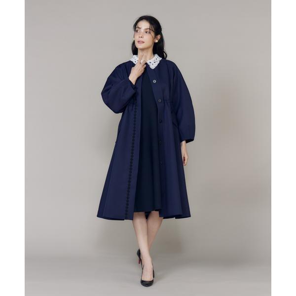 《大きいサイズ》配色フラワーレースコート《M Maglie le cassetto》