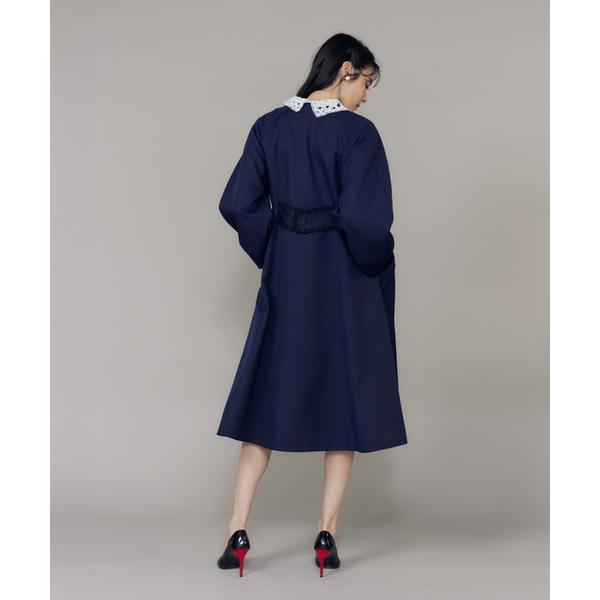 《大きいサイズ》配色フラワーレースコート《M Maglie le cassetto》