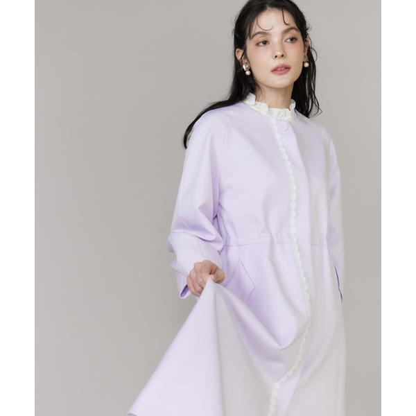 《大きいサイズ》配色フラワーレースコート《M Maglie le cassetto》