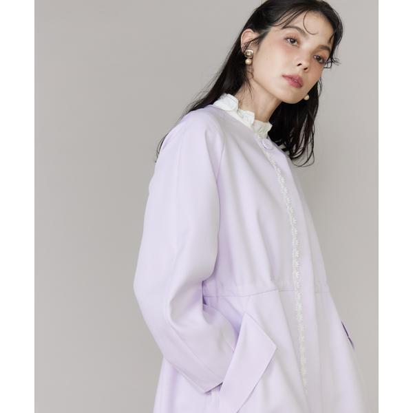 《大きいサイズ》配色フラワーレースコート《M Maglie le cassetto》