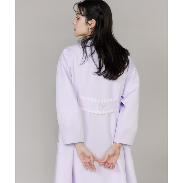 《大きいサイズ》配色フラワーレースコート《M Maglie le cassetto》
