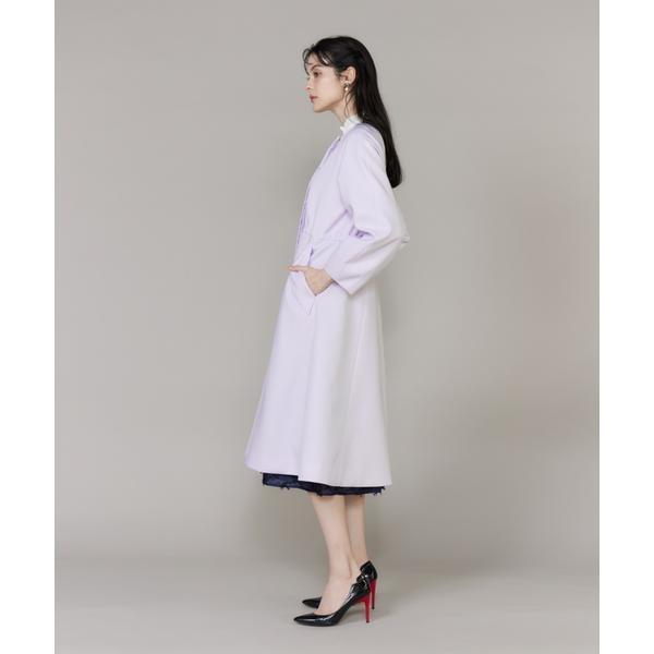 《大きいサイズ》配色フラワーレースコート《M Maglie le cassetto》
