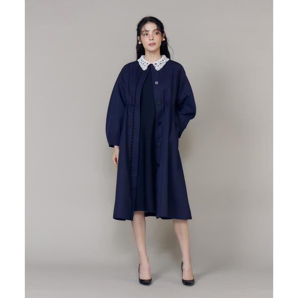 《大きいサイズ》配色フラワーレースコート《M Maglie le cassetto》