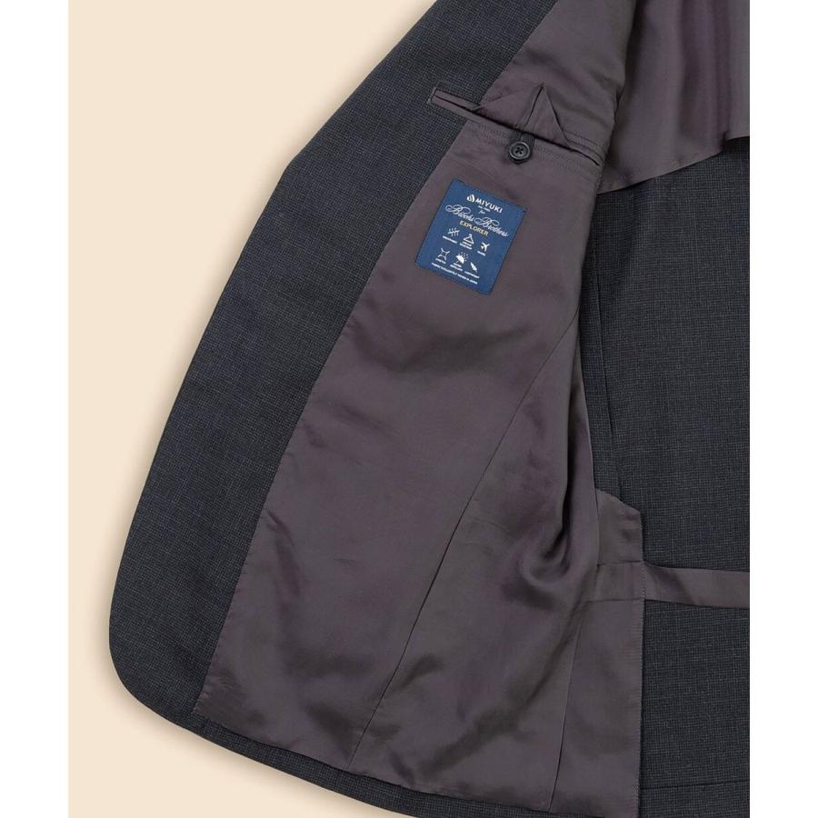Brooks Brothers Explorer　ウール　ハイツイスト　ハウンドトゥース　段返り３釦の画像