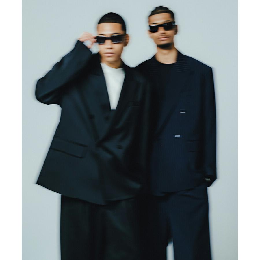 TUCK WIDE SLACKS / ネイビーストライプ [BR26SS-P1008]