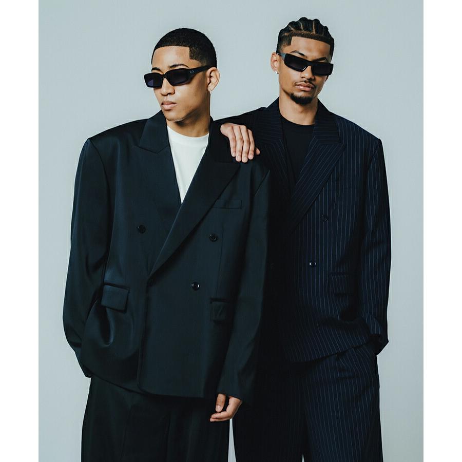 TUCK WIDE SLACKS / ネイビーストライプ [BR26SS-P1008]