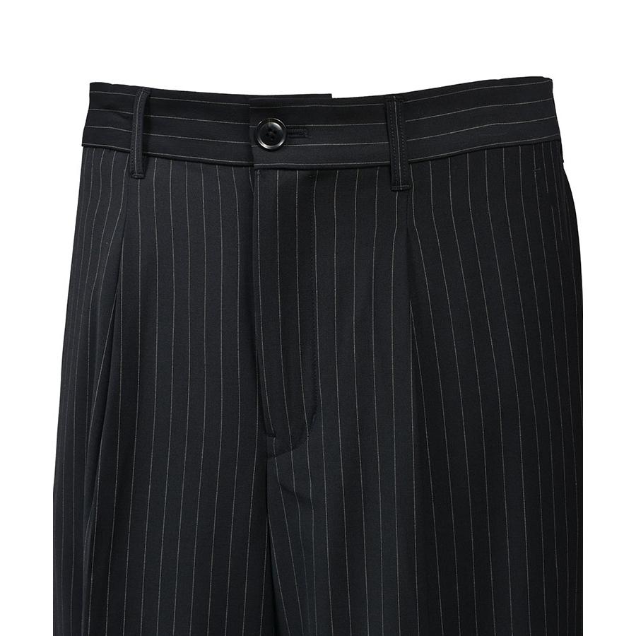 TUCK WIDE SLACKS / ネイビーストライプ [BR26SS-P1008]