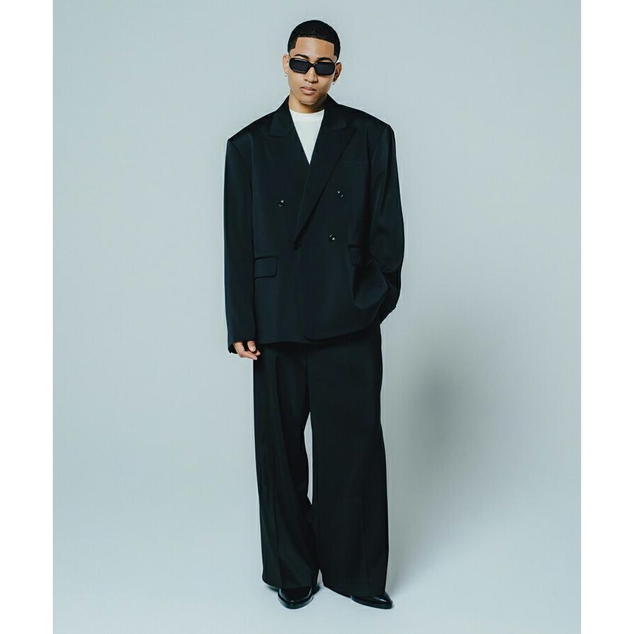 TUCK WIDE SLACKS / ブラック [BR26SS-P1008]