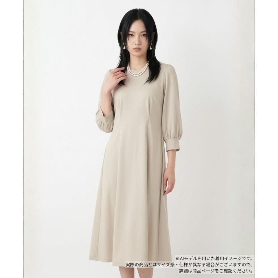 Aラインプリーツワンピースの画像