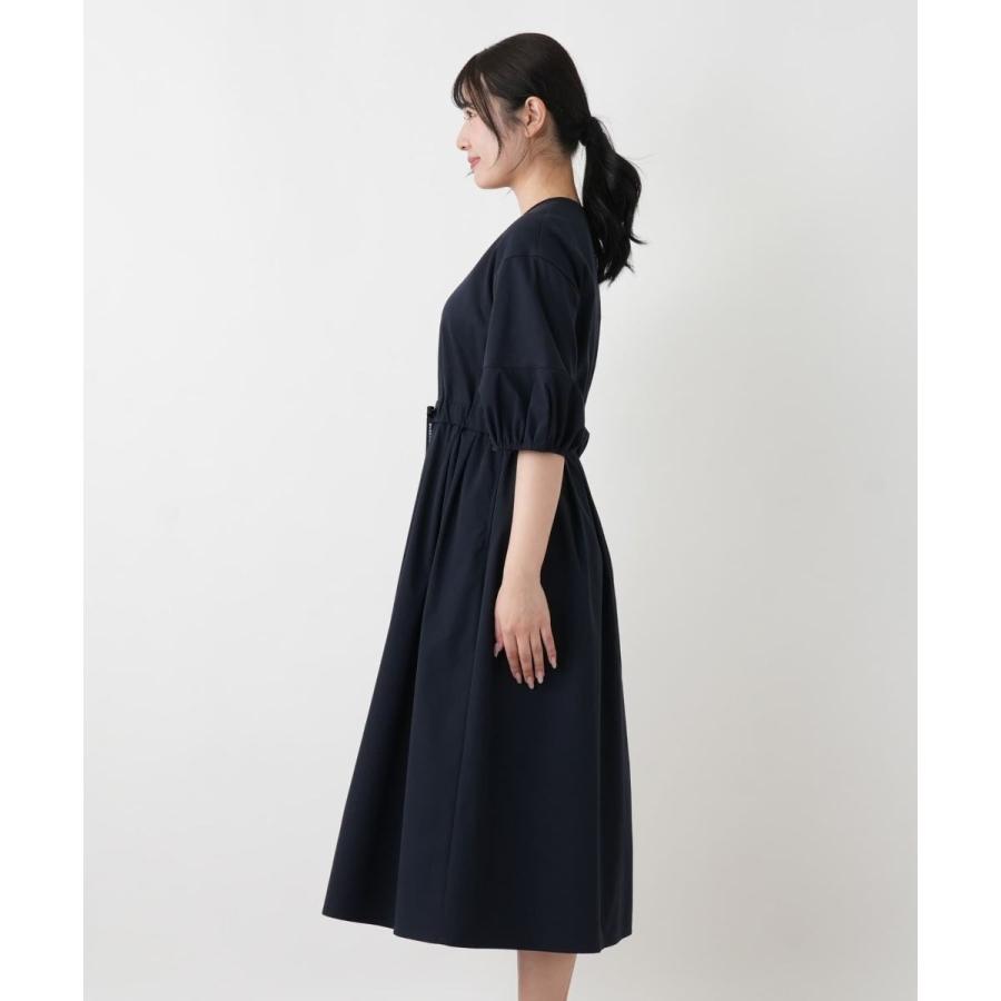洗えるウエストリボンフレアワンピース【MUSE BY ROCHAS Premiere】の画像
