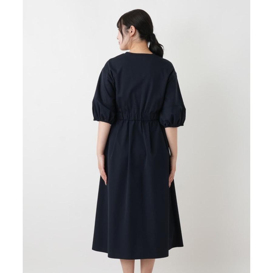洗えるウエストリボンフレアワンピース【MUSE BY ROCHAS Premiere】の画像