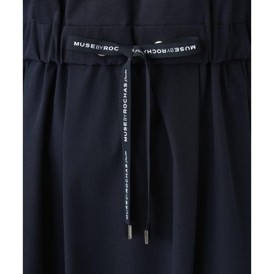 洗えるウエストリボンフレアワンピース【MUSE BY ROCHAS Premiere】の画像