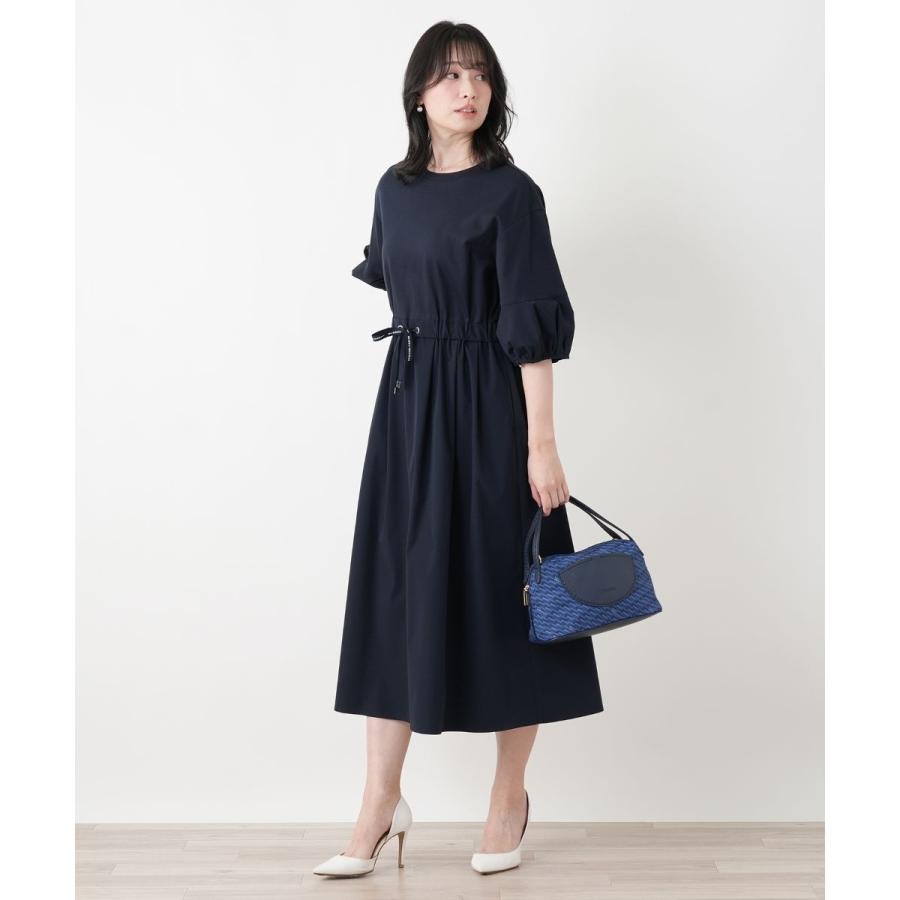 洗えるウエストリボンフレアワンピース【MUSE BY ROCHAS Premiere】の画像